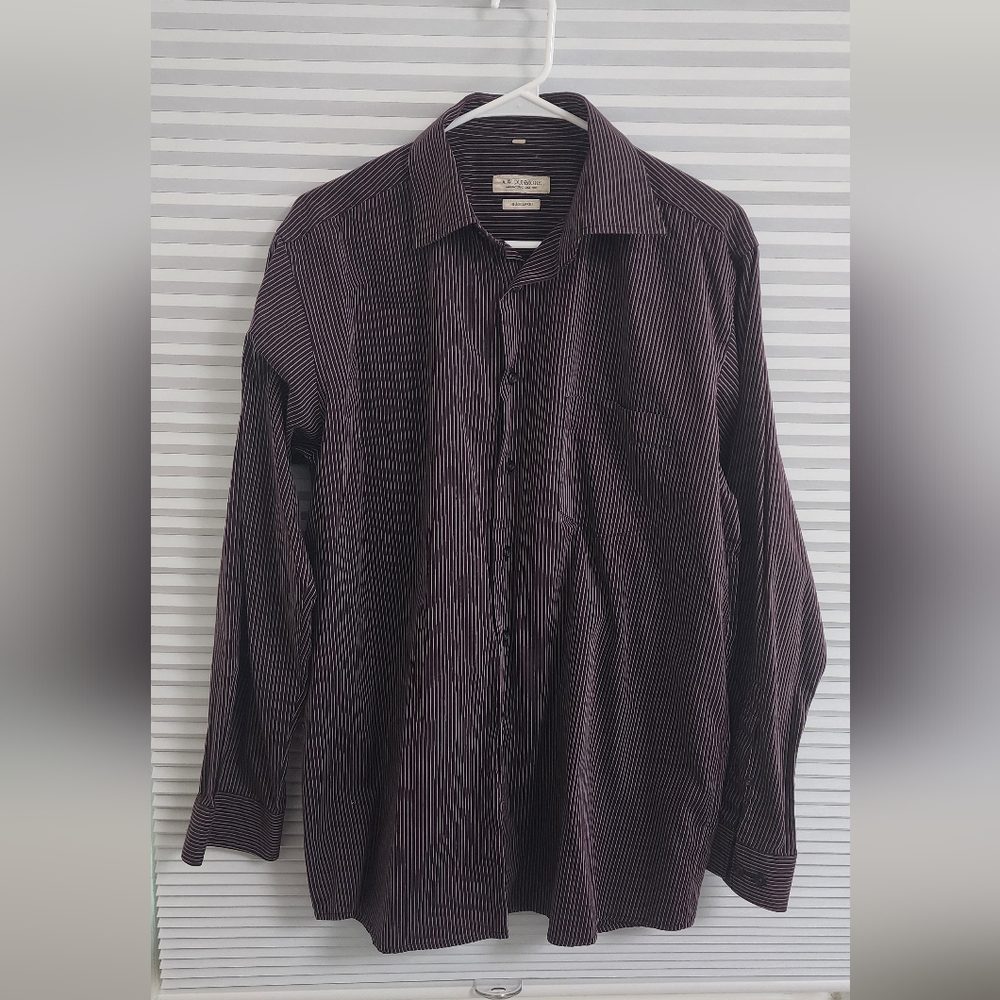 A.W. Dunmore Striped Button-Up Shirt